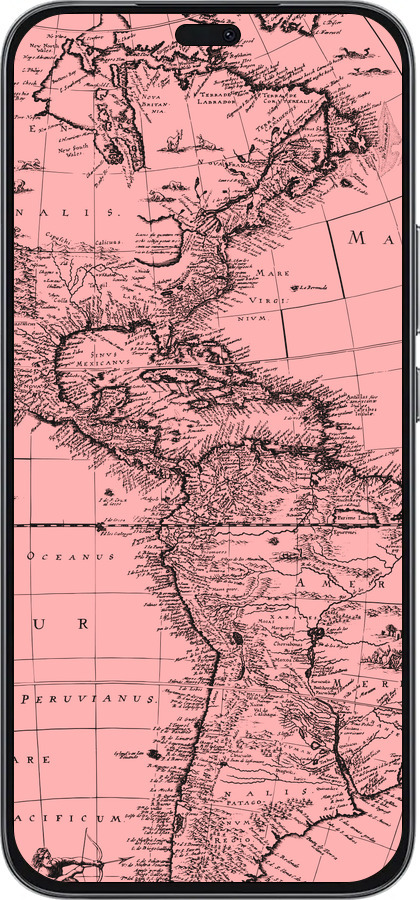 Силиконовый чехол Карта для Huawei Honor 400 Lite 5G - 4794u-3993 изображение 