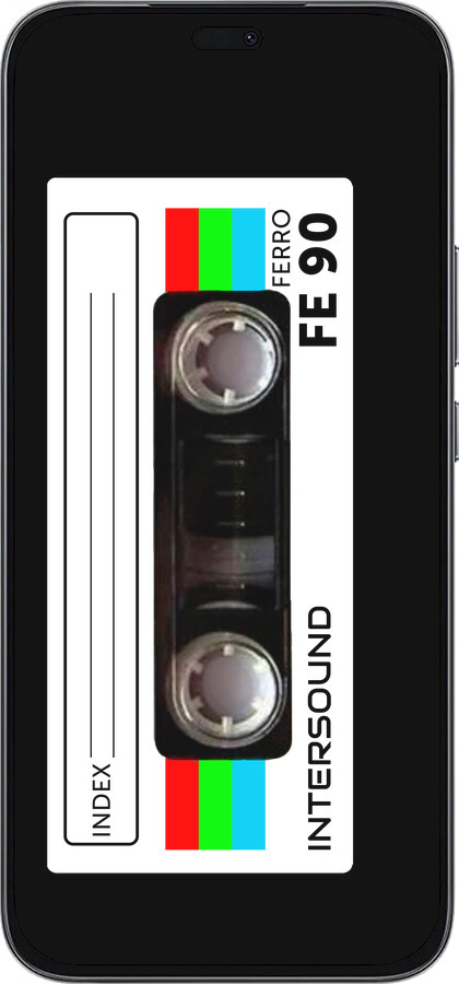 Силіконовий чехол Касета з 90 для Huawei Honor 400 Lite 5G - 4894u-3993 изображение 