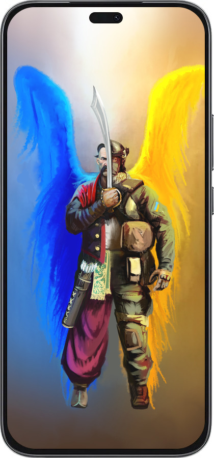 Силиконовый чехол Воин-Ангел для Huawei Honor 400 Lite 5G - 5317u-3993 изображение 