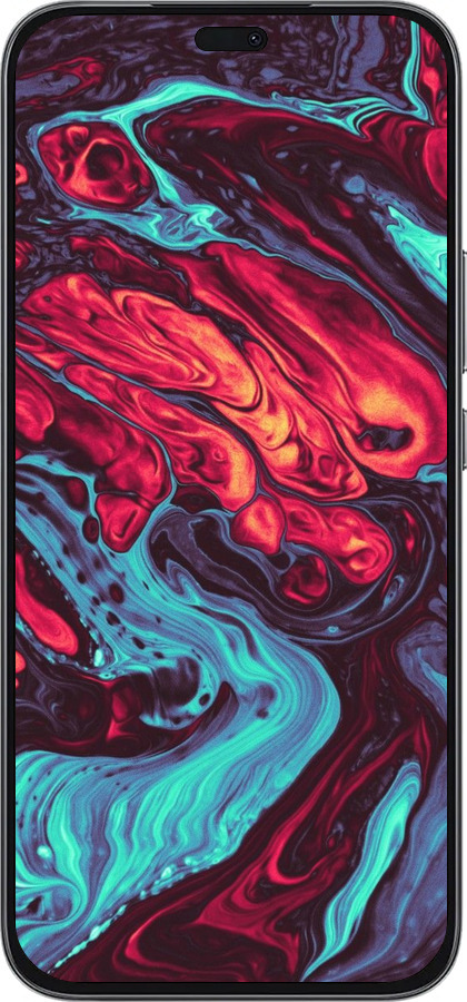 Силиконовый чехол Синяя красная абстакция для Huawei Honor 400 Lite 5G - 5339u-3993 изображение 