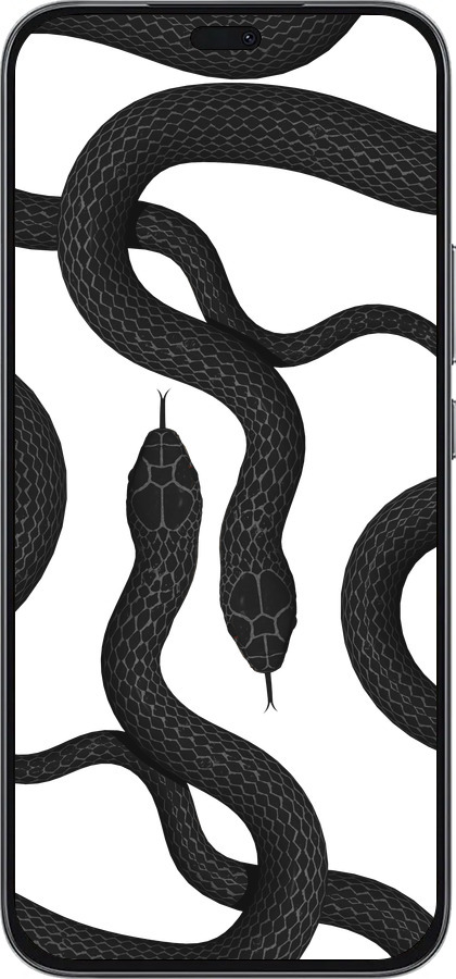 Силиконовый чехол Змеи для Huawei Honor 400 Lite 5G - 5473u-3993 изображение 