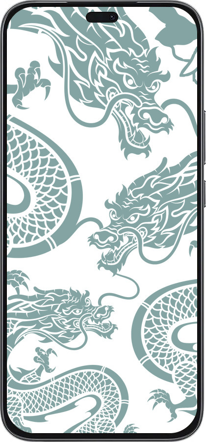 Силиконовый чехол Дракон для Huawei Honor 400 Lite 5G - 5476u-3993 изображение 