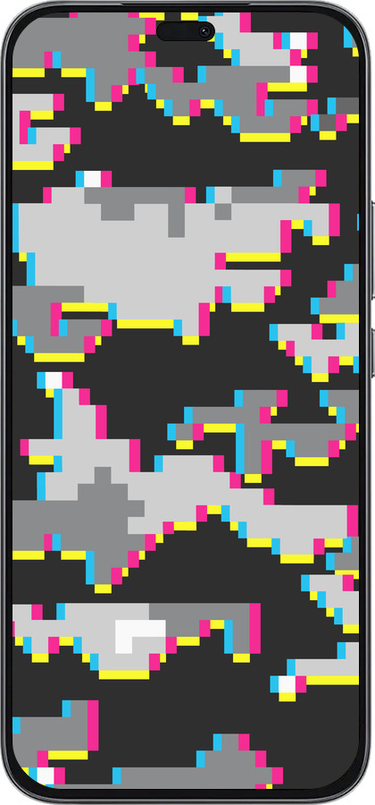Силиконовый чехол Пиксельный камуфляж для Huawei Honor 400 Lite 5G - 5481u-3993 изображение 