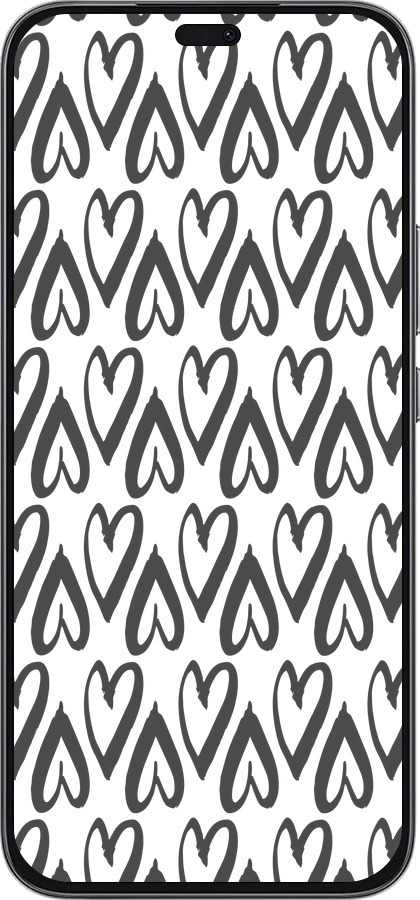 Силиконовый чехол Сердца v2 для Huawei Honor 400 Lite 5G - 5497u-3993 изображение 