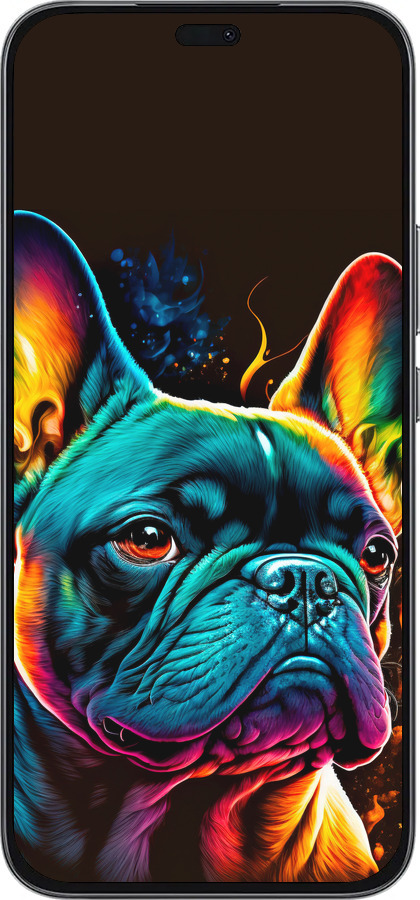 Силиконовый чехол Яркий бульдог для Huawei Honor 400 Lite 5G - 5547u-3993 изображение 