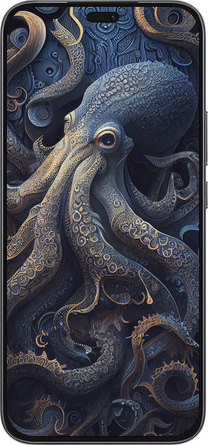 Силиконовый чехол Осьминог для Huawei Honor 400 Lite 5G - 5551u-3993 изображение 