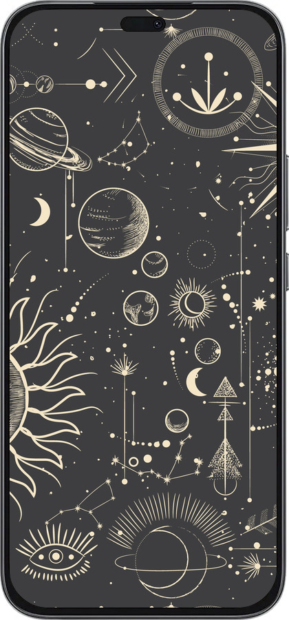 Силиконовый чехол Фаза луны для Huawei Honor 400 Lite 5G - 5605u-3993 изображение 