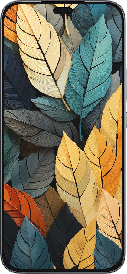 Силиконовый чехол Кольорове листя для Huawei Honor 400 Lite 5G - 5644u-3993 изображение 