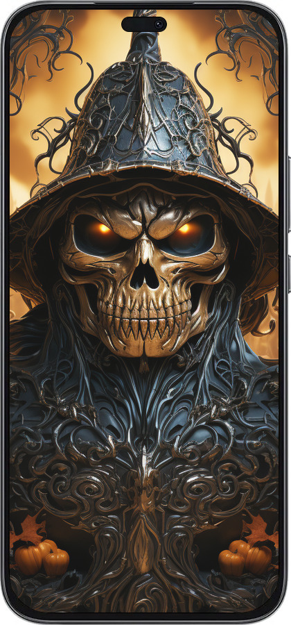 Силиконовый чехол Череп 2 для Huawei Honor 400 Lite 5G - 5652u-3993 изображение 