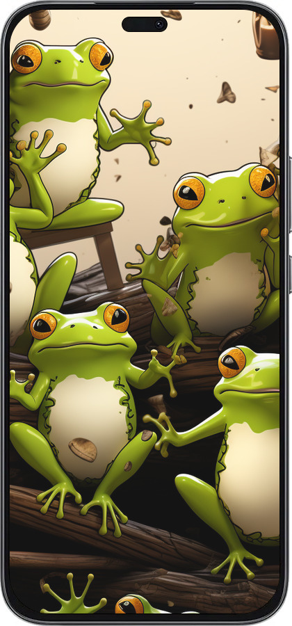 Силиконовый чехол Жабки для Huawei Honor 400 Lite 5G - 5656u-3993 изображение 