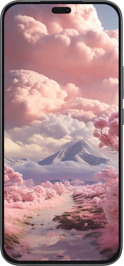 Силиконовый чехол Розовые облака для Huawei Honor 400 Lite 5G - 5660u-3993 изображение 