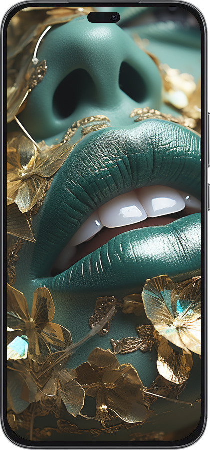 Силиконовый чехол Губы 2 для Huawei Honor 400 Lite 5G - 5667u-3993 изображение 