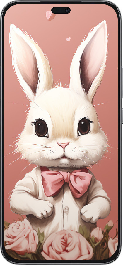 Силиконовый чехол Зайчик для Huawei Honor 400 Lite 5G - 5669u-3993 изображение 