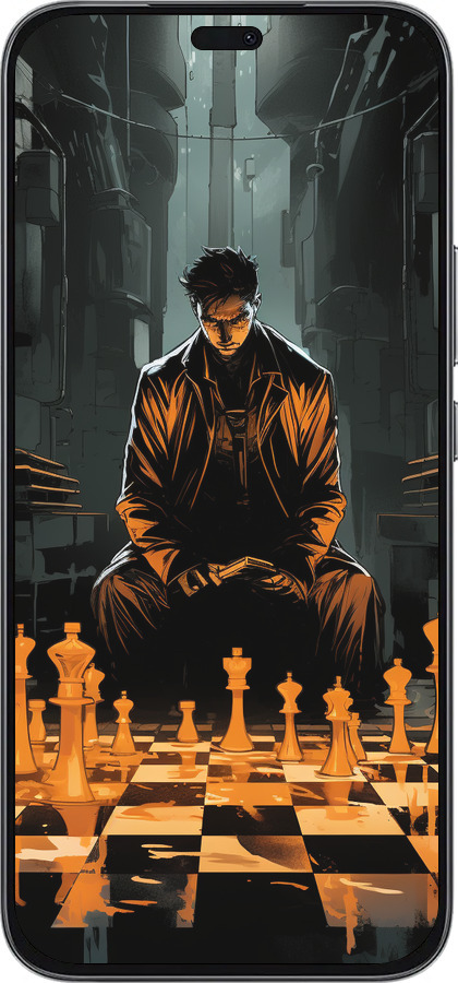 Силиконовый чехол Шахматы для Huawei Honor 400 Lite 5G - 5951u-3993 изображение 