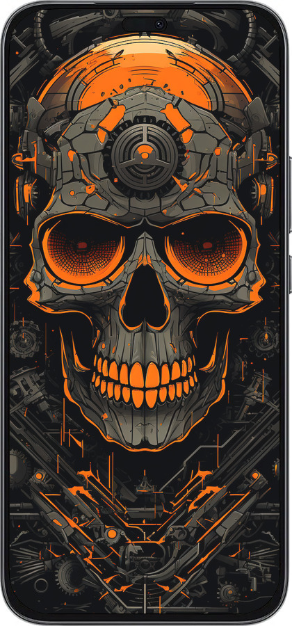 Силиконовый чехол Череп для Huawei Honor 400 Lite 5G - 5952u-3993 изображение 