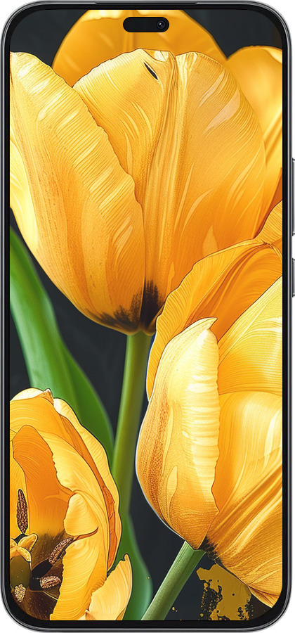 Силиконовый чехол Желтые тюльпаны для Huawei Honor 400 Lite 5G - 5991u-3993 изображение 