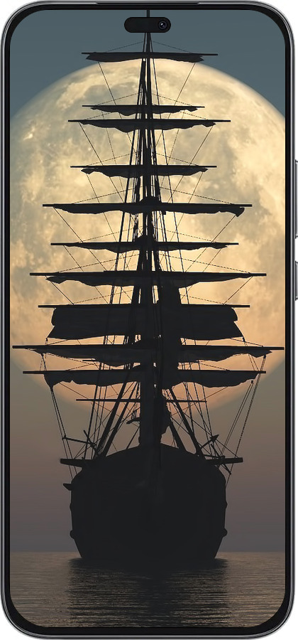 Силиконовый чехол Корабль для Huawei Honor 400 Lite 5G - 5998u-3993 изображение 