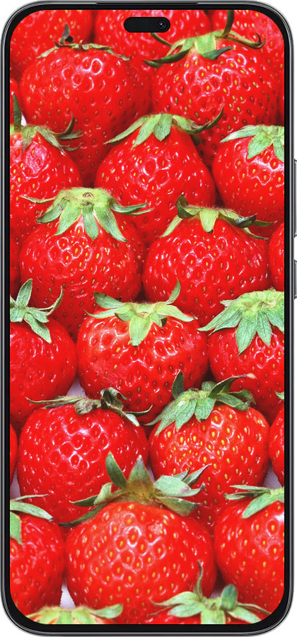 Силиконовый чехол Клубника для Huawei Honor 400 Lite 5G - 6020u-3993 изображение 