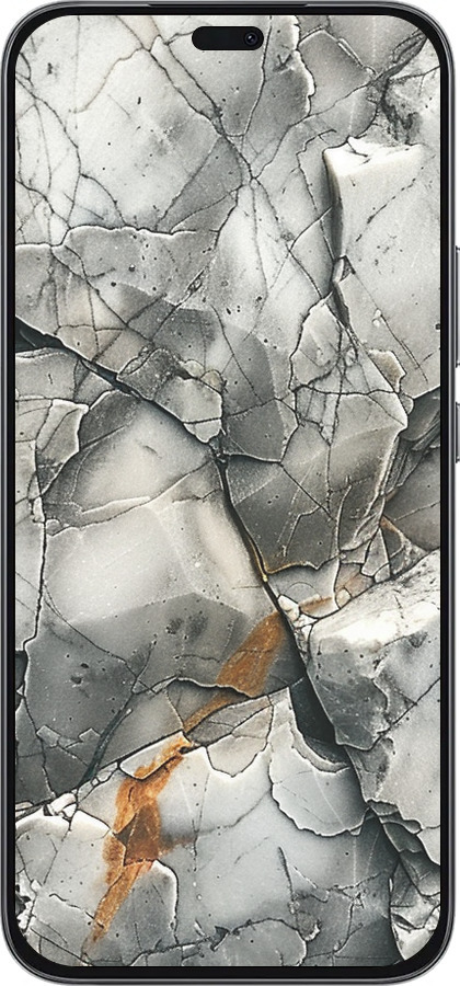 Силиконовый чехол Серый мрамор для Huawei Honor 400 Lite 5G - 6041u-3993 изображение 