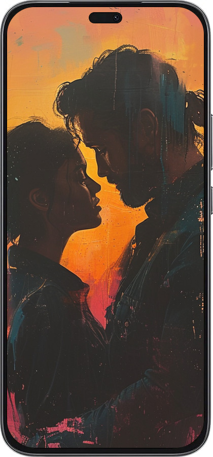 Силиконовый чехол Любовь на полотне для Huawei Honor 400 Lite 5G - 6067u-3993 изображение 