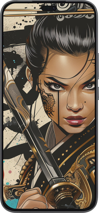 Силиконовый чехол Воительница ветров для Huawei Honor 400 Lite 5G - 6077u-3993 изображение 