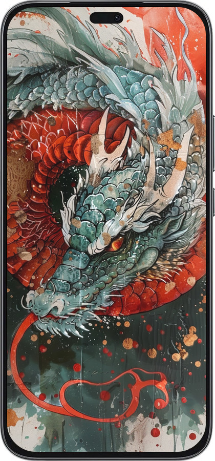 Силиконовый чехол Стихия огня для Huawei Honor 400 Lite 5G - 6101u-3993 изображение 