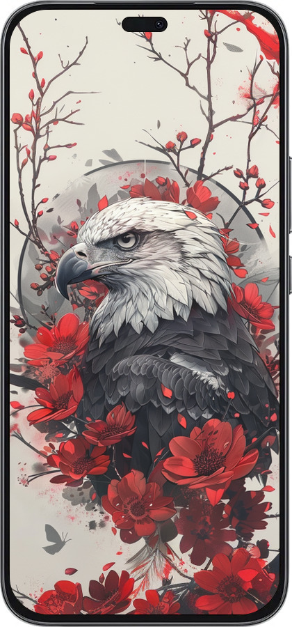 Силиконовый чехол Рубиновый орел для Huawei Honor 400 Lite 5G - 6103u-3993 изображение 