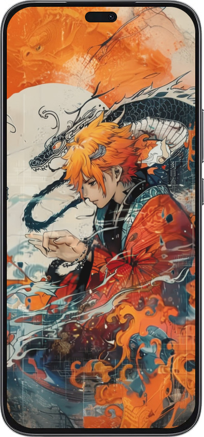 Силиконовый чехол Зеницу Агацума для Huawei Honor 400 Lite 5G - 6114u-3993 изображение 