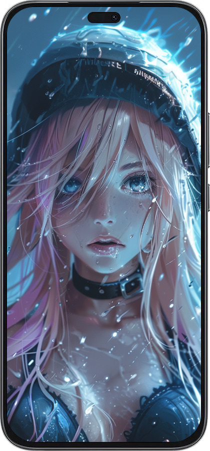 Силиконовый чехол Аниме-дива под дождем для Huawei Honor 400 Lite 5G - 6120u-3993 изображение 