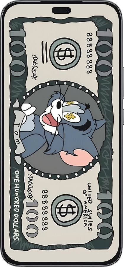 Силиконовый чехол Том и джерри для Huawei Honor 400 Lite 5G - 6291u-3993 изображение 