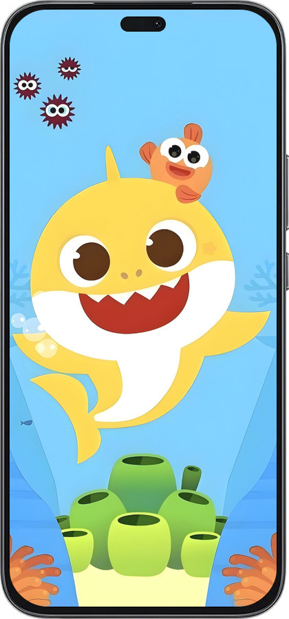 Силиконовый чехол Бейби Шарк для Huawei Honor 400 Lite 5G - 6303u-3993 изображение 