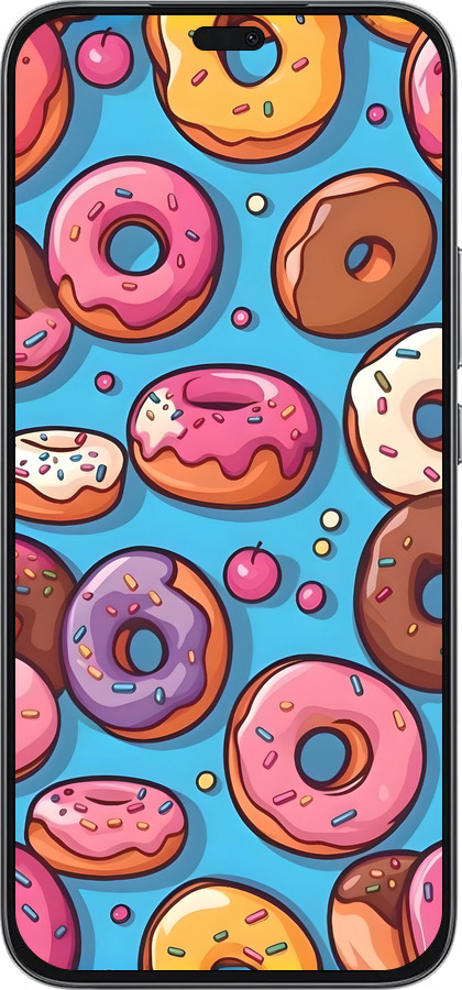 Силиконовый чехол Пончики для Huawei Honor 400 Lite 5G - 6318u-3993 изображение 