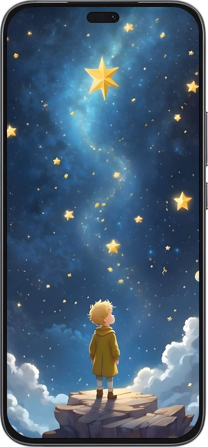 Силиконовый чехол Маленький принц для Huawei Honor 400 Lite 5G - 6326u-3993 изображение 