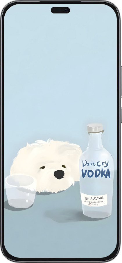 Силиконовый чехол Пес водка для Huawei Honor 400 Lite 5G - 6368u-3993 изображение 