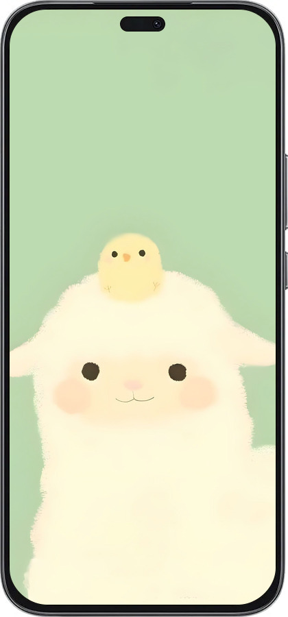 Силиконовый чехол Барашек и ципленок для Huawei Honor 400 Lite 5G - 6369u-3993 изображение 