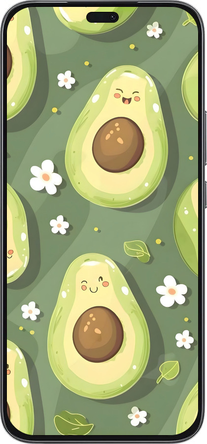 Силиконовый чехол Авокадо для Huawei Honor 400 Lite 5G - 6380u-3993 изображение 