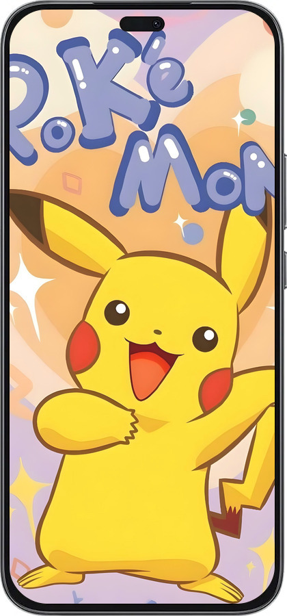 Силиконовый чехол Пикачу для Huawei Honor 400 Lite 5G - 6383u-3993 изображение 