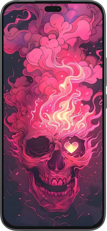 Силиконовый чехол Череп арт для Huawei Honor 400 Lite 5G - 6385u-3993 изображение 