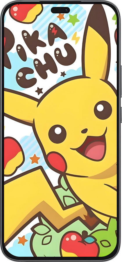Силиконовый чехол Пикачу 2 для Huawei Honor 400 Lite 5G - 6391u-3993 изображение 