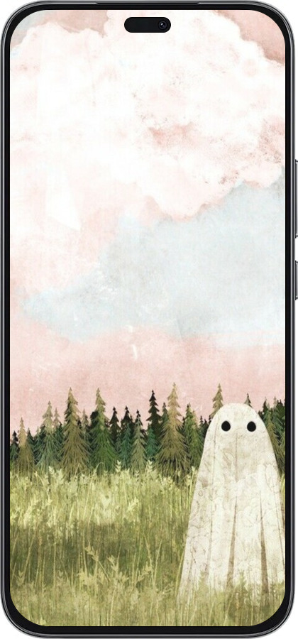 Силиконовый чехол Привидение для Huawei Honor 400 Lite 5G - 6401u-3993 изображение 