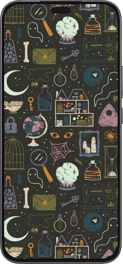 Силиконовый чехол Колдовской принт для Huawei Honor 400 Lite 5G - 6425u-3993 изображение 