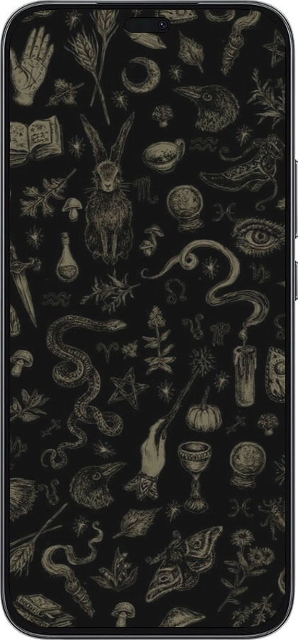 Силиконовый чехол Мистический коллаж с травами и магическими символами для Huawei Honor 400 Lite 5G - 6428u-3993 изображение 