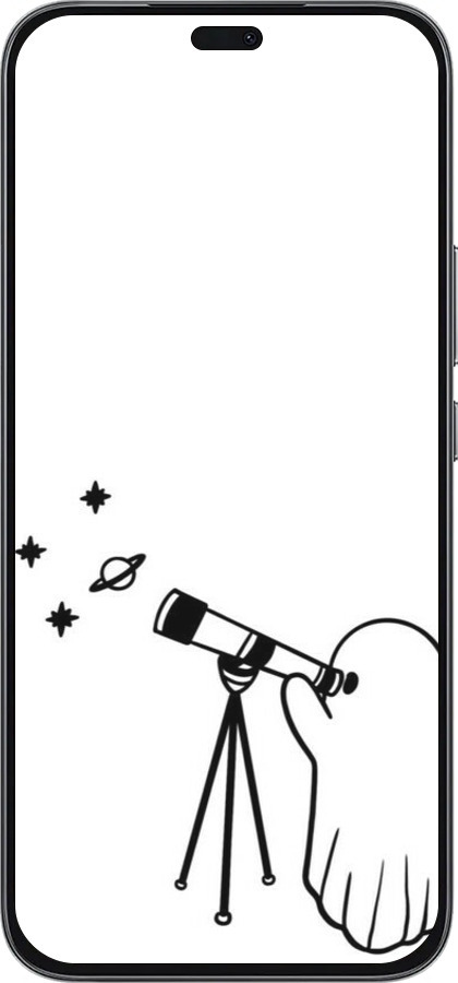 Силиконовый чехол Привидение астроном для Huawei Honor 400 Lite 5G - 6444u-3993 изображение 