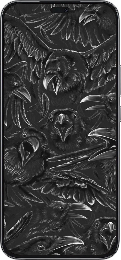 Силиконовый чехол Воронья ярость для Huawei Honor 400 Lite 5G - 6474u-3993 изображение 