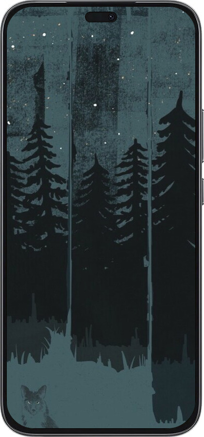 Силиконовый чехол Лиса и ночной лес для Huawei Honor 400 Lite 5G - 6481u-3993 изображение 