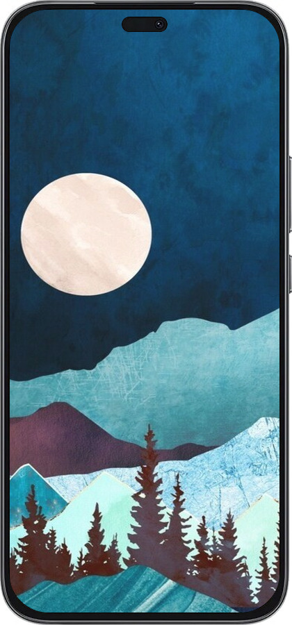 Силиконовый чехол Горная идиллия ночной пейзаж для Huawei Honor 400 Lite 5G - 6488u-3993 изображение 