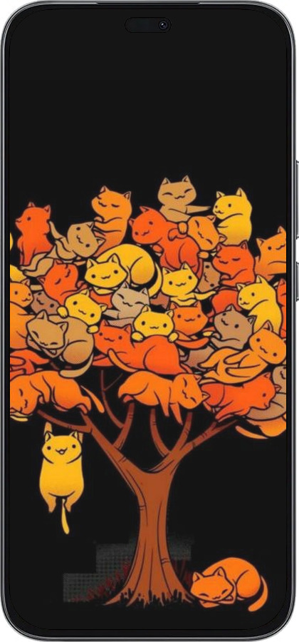 Силиконовый чехол Дерево и котики для Huawei Honor 400 Lite 5G - 6516u-3993 изображение 