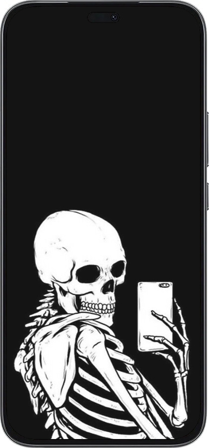 Силиконовый чехол Скелет делает Selfie для Huawei Honor 400 Lite 5G - 6535u-3993 изображение 