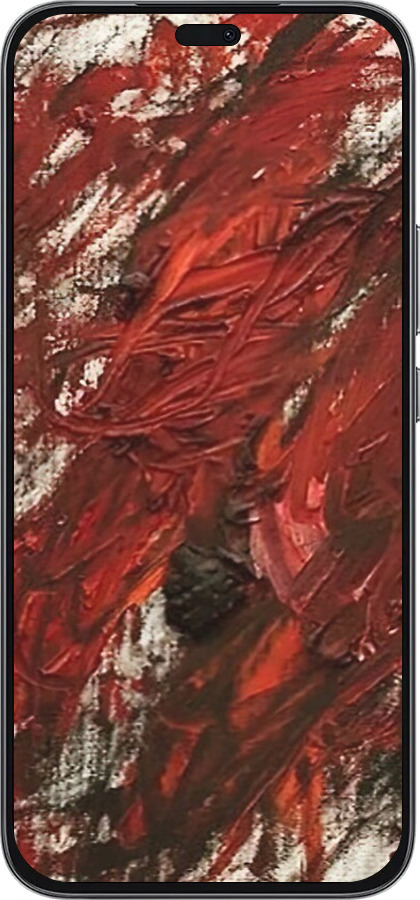 Силиконовый чехол Абстрактная композиция в красных тонах для Huawei Honor 400 Lite 5G - 6541u-3993 изображение 