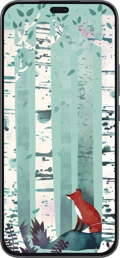 Силиконовый чехол Лис в зелёном лесу для Huawei Honor 400 Lite 5G - 6547u-3993 изображение 